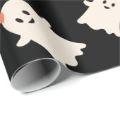 Kute spookpatroon Halloween-thema Verpakkingspapie Cadeaupapier (Rol Hoek)