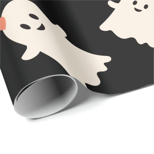 Kute spookpatroon Halloween-thema Verpakkingspapie Cadeaupapier (Rol Hoek)