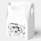 Kute spooky cartoon kinderen op maat bedankdoosjes (Geopend)