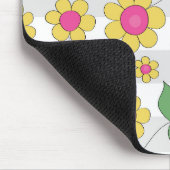 Kute spring bloemen kinder tekening muismat (Hoek)