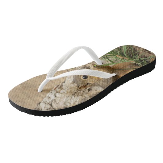 Kute Squirrel Flip Flop Sandals (Schuin)