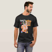 Kute Squirrel Paasdag Bunny Eggs Easter Costuum T-shirt (Voorkant volledig)
