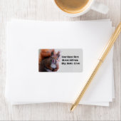 Kute Squirrel Return Label (Insitu)