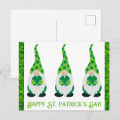 Kute St Patricks Day Gnome Green Shamrock Briefkaart (Voorkant / Achterkant)