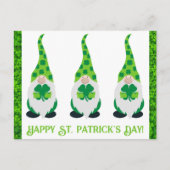 Kute St Patricks Day Gnome Green Shamrock Briefkaart (Voorkant)