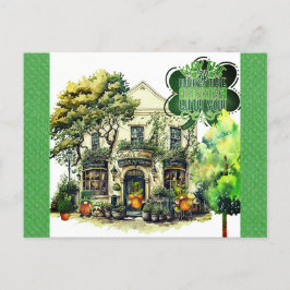 Kute St Patricks Day Gnome Irish Pub Bar Briefkaart