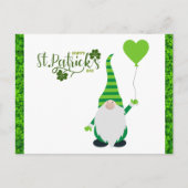Kute St Patricks Day Gnome Shamrock Briefkaart (Voorkant)