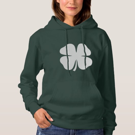 Kute St Patricks Day hoodie voor vrouwen | Shamroc (Voorkant)