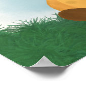 Kute stand-Giraffe Genderneutraal Poster (Hoek)