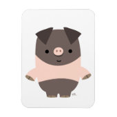 Kute Sterke Cartoon Pig Flexible Magnet Magneet (Verticaal)