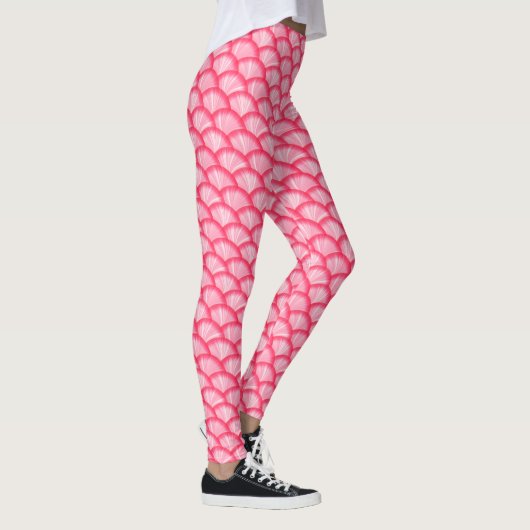 KUTE Stijlroze roze patroon Leggings (Rechts)