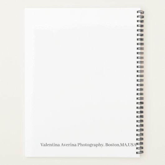 Kute, stijlvolle, eenvoudige, unieke fotobanner pe planner (Achterkant)