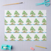 Kute strand palm tree Patroonparty Tissuepapier (Craft)
