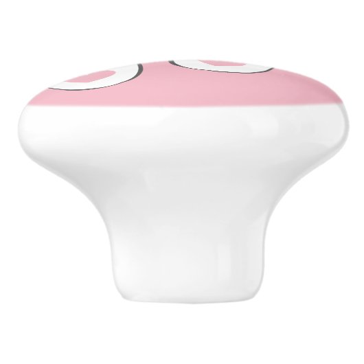 Kute strand teenslippers deur en trekknop van lade keramische knop (Zijkant)