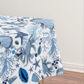 Kute strandkrabben en schildpadden tafelkleed (Voorbeeld)