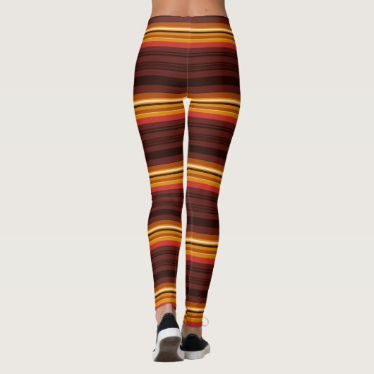 Kute  strepen werpen kussen leggings (Achterkant)