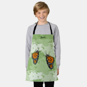 Kute Stylied Monarch Butterfly Green Kind Schort (Gedragen)