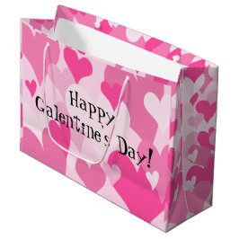 Kute Stylish roze harten Galentine's Day Groot Cadeauzakje