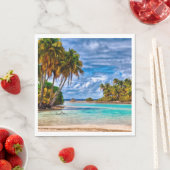 Kute Summer Hawaiian Beach Waterverf Servetten (Insitu)