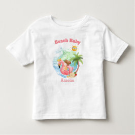 Kute Summer Vacation Name Beach Girl Kinder Shirts