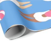 Kute Swimmer- en poolvloerpapier Cadeaupapier (Rol Hoek)