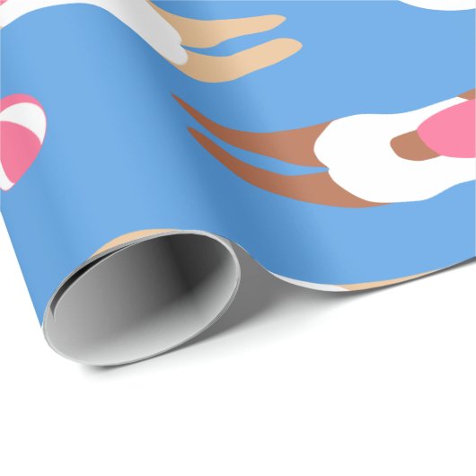 Kute Swimmer- en poolvloerpapier Cadeaupapier (Rol Hoek)