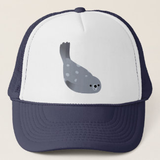 Kute Swimming Cartoon Harbour Seal Pet