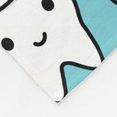 Kute tand met tandpasta Patroon Fleece Deken (Hoek)