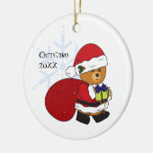  Kute Teddy Bear-kerstversiering Keramisch Ornament (Links)