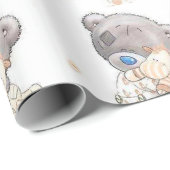 Kute teddybeer met aanpasbare speelgoed cadeaupapier (Rol Hoek)