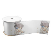 Kute teddybeer met aanpasbare speelgoed satijnen lint (Spoel)