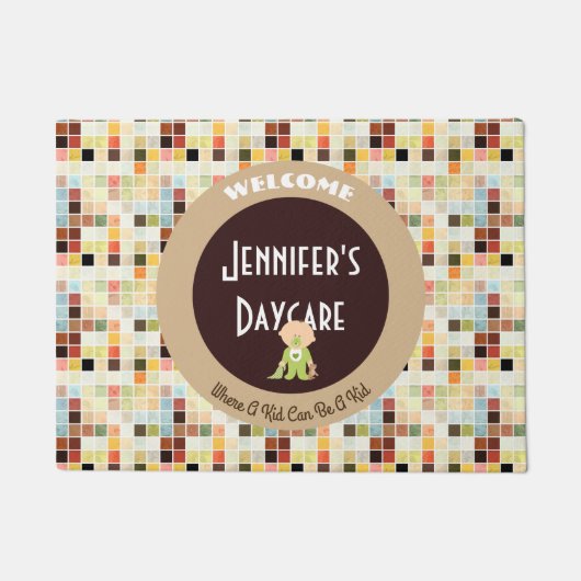 Kute Tegels Persoonlijke dagzorg Welkom Deurmat (Voorkant)