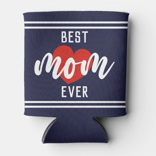 Kute tekst beste mama ooit met hart blikjeskoeler (Voorkant)