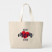 Kute tekst beste mama ooit met hart grote tote bag (Achterkant)