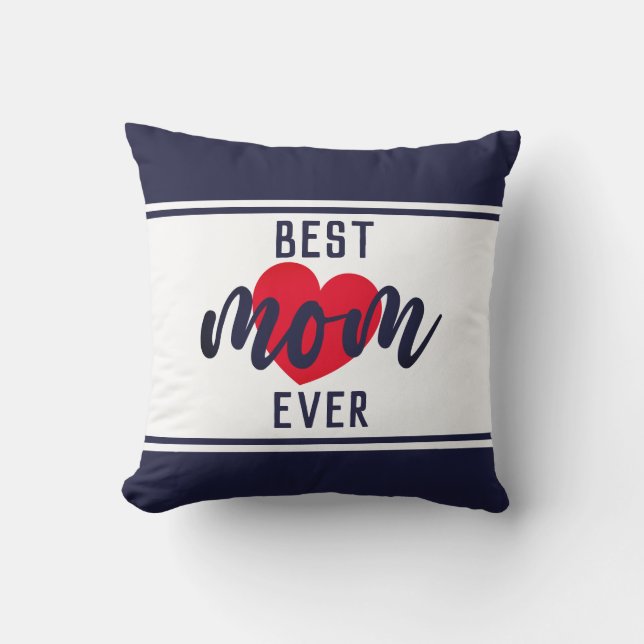Kute tekst beste mama ooit met hart kussen (Voorkant)
