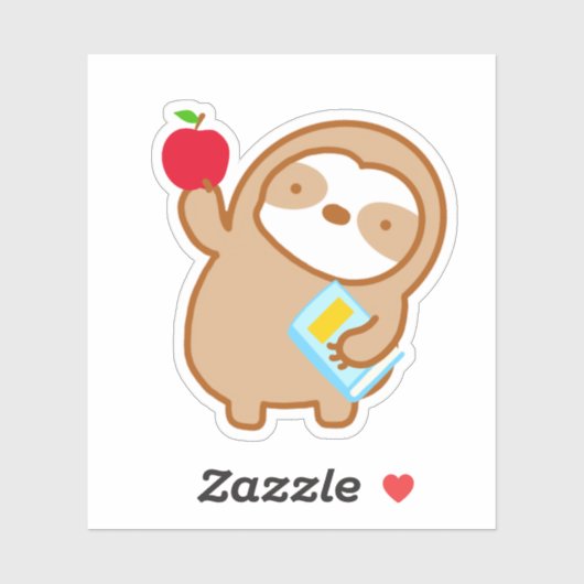 Kute terug naar schoolleraarsruimte sticker (Vel)