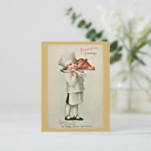 Kute  Thanksgiving Groetings Turkije Briefkaart (Staand voorkant)