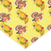 Kute Thanksgiving kalkoenpatroonrunner Korte Tafelloper (Hoek)