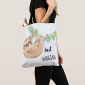 Kute Three Toed Sloth Just Hanging Bag Tote Bag (Dichtbij)
