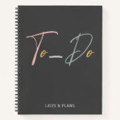 Kute To-Do Lijsten en de Typografie van het Manusc Notitieboek (Voorkant)