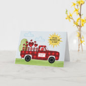 Kute tol lasten van de liefde Hart Gnoome Delivery Kaart (Gele Bloem)