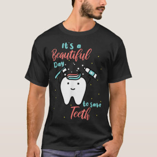 Kute Tooth Fairy Het is een mooie dag om thee te r T-shirt