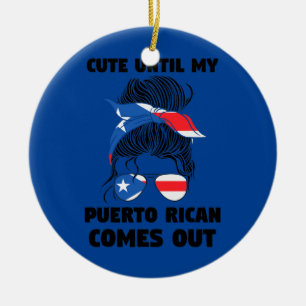 Kute tot mijn Puerto Ricaanse meisje Puerto binnen Keramisch Ornament