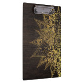 Kute trendy flower henna hand getrokken design klembord (Rechts)