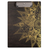 Kute trendy flower henna hand getrokken design klembord (Voorkant)