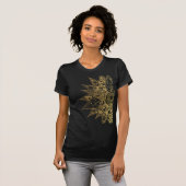 Kute trendy flower henna hand getrokken design t-shirt (Voorkant volledig)