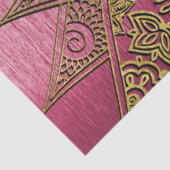 Kute trendy flower henna hand getrokken design tissuepapier (Detail)