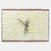 Kute trendy girly waterverf splatters dragonfly deken (Voorkant)