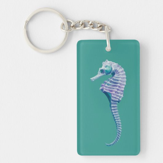 Kute Trendy Seahorse Sealife Beach Thema Sleutelhanger (Voorkant)