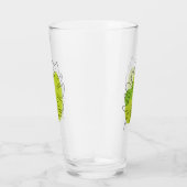 Kute tropische loof met één lijn glas (Rechts)